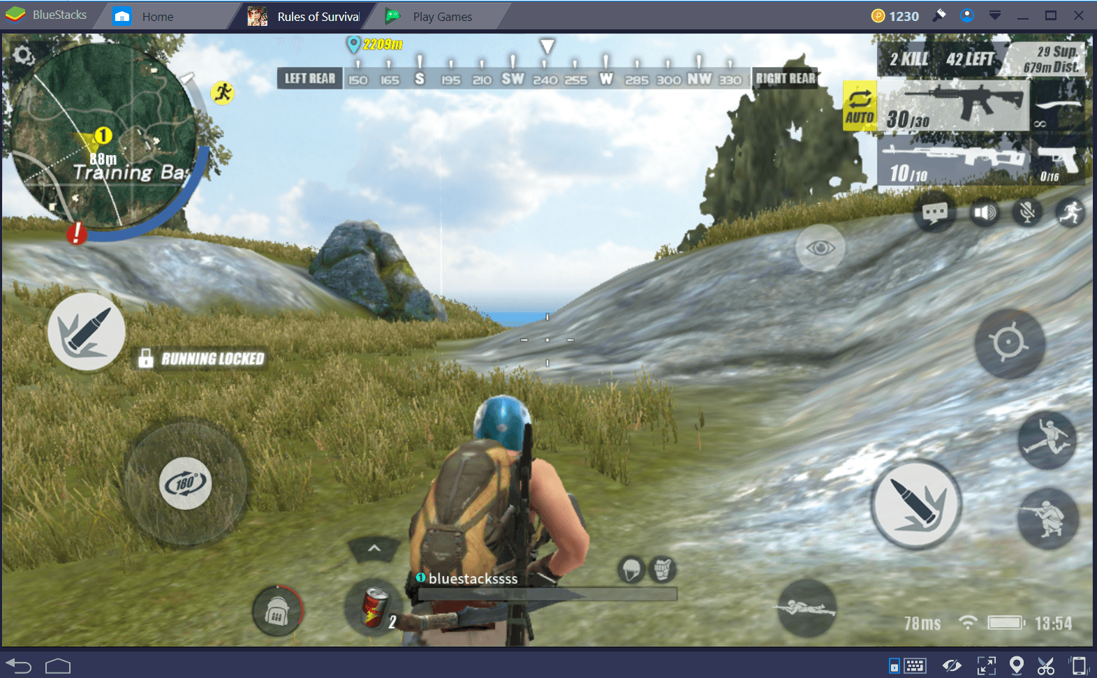 Rules of Survival vehicle and map exploration screen